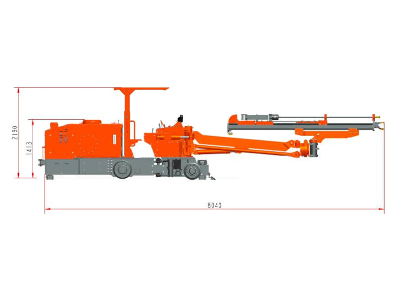 Рельсовая буровая установка DR1-14